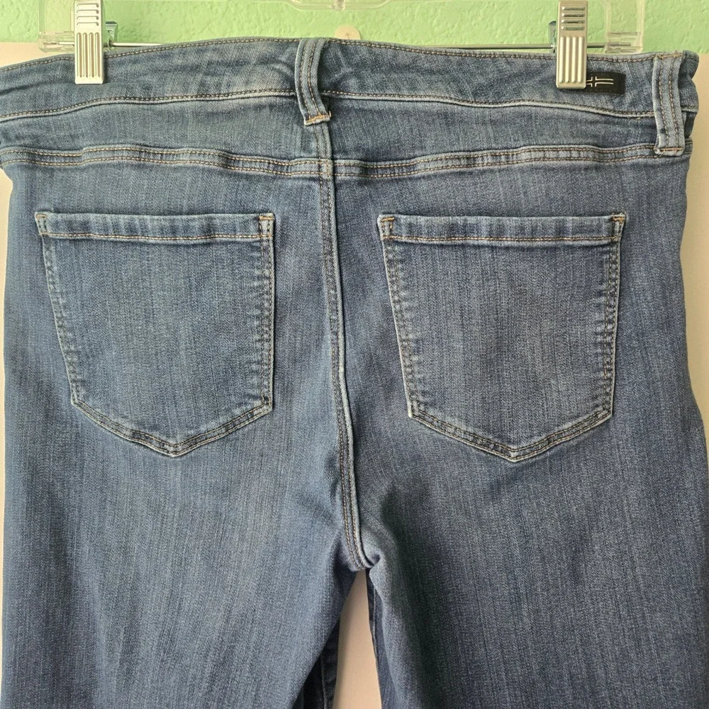 Liverpool Los Angeles Petite Flare Wide‎ Leg Jeans Dark Wash Indigo 14P/32 Denim